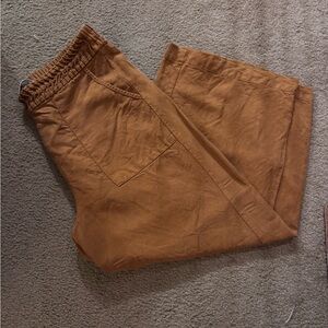 Joie Women’s Elastic-Waist Chinos in Warm Brown